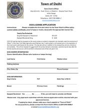 Dog License Application